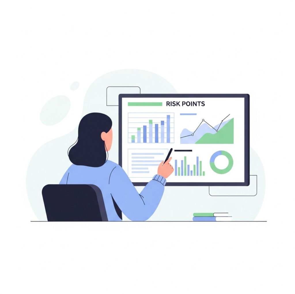  분석하고 대응 계획을 수립하는 장면으로  경제공급망 위기 대응 도상훈련을 위해 취약 지점을잘 파악해야 합니다.