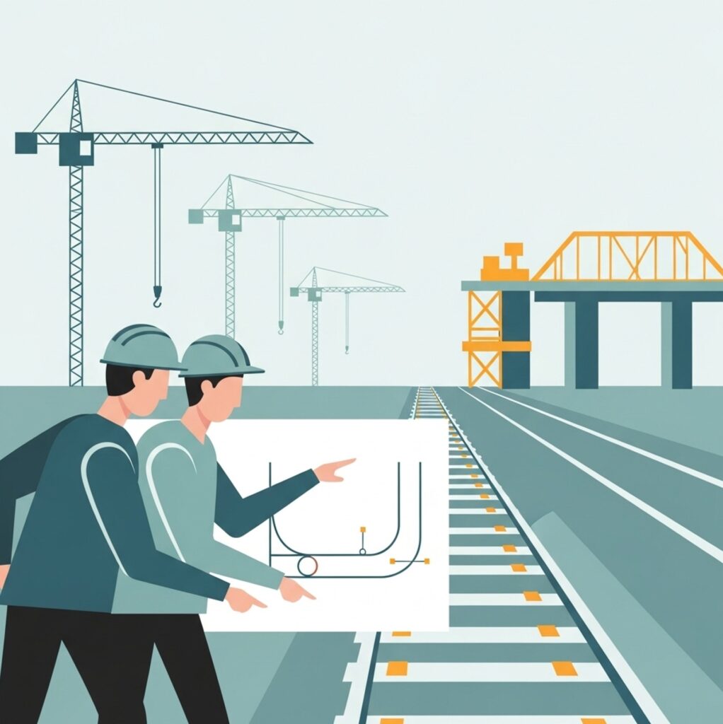 새만금 신항만 철도 사업의 공정 상황과 향후 계획을 상징적으로 나타내 사업 추진 흐름을 이해해야 합니다.