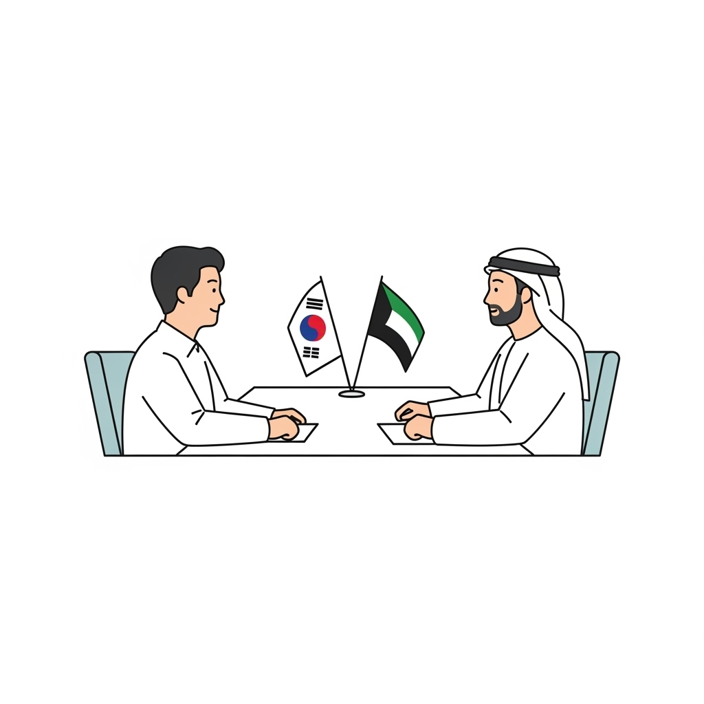 UAE 원전 및 AI 데이터센터 협력 강화를 위해 함께 전략을 검토하는 장면으로, 양국 기술 협력의 흐름을 이해해야 합니다