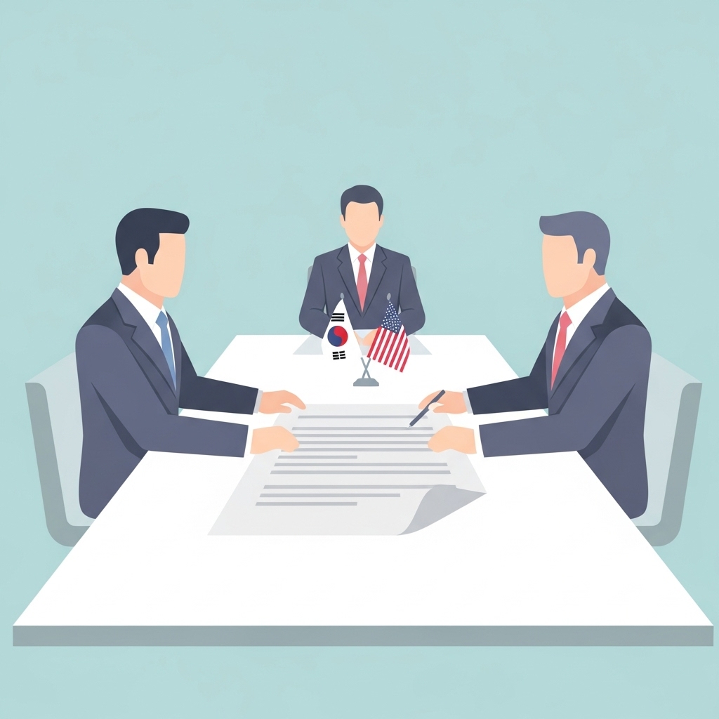 한국과 미국 외교·안보 관계자가 협력 현황을 검토하는 장면으로, 한미동맹의 현재 구조를 이해해야 합니다.